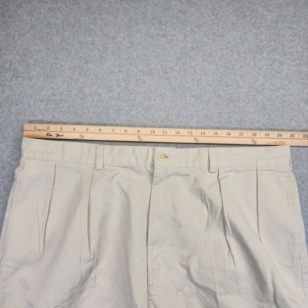 Vintage‎ Polo Golf Ralph Lauren Men's 42 Chino Shorts Khaki Pleated Classic Golf - Picture 7 of 8